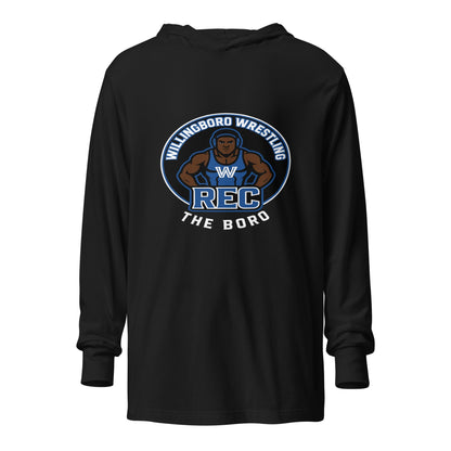 Performance | Hooded Long Sleeve T Shirt | The Boro Brand | Wrestler Logo
