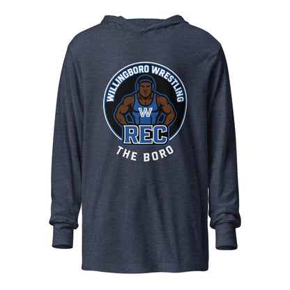 Performance | Hooded Long Sleeve T Shirt | The Boro Brand | Wrestler Logo