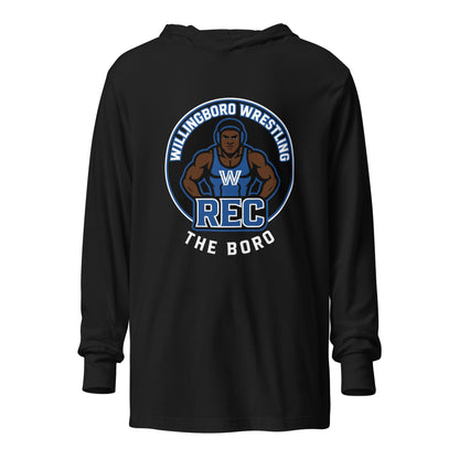Performance | Hooded Long Sleeve T Shirt | The Boro Brand | Wrestler Logo