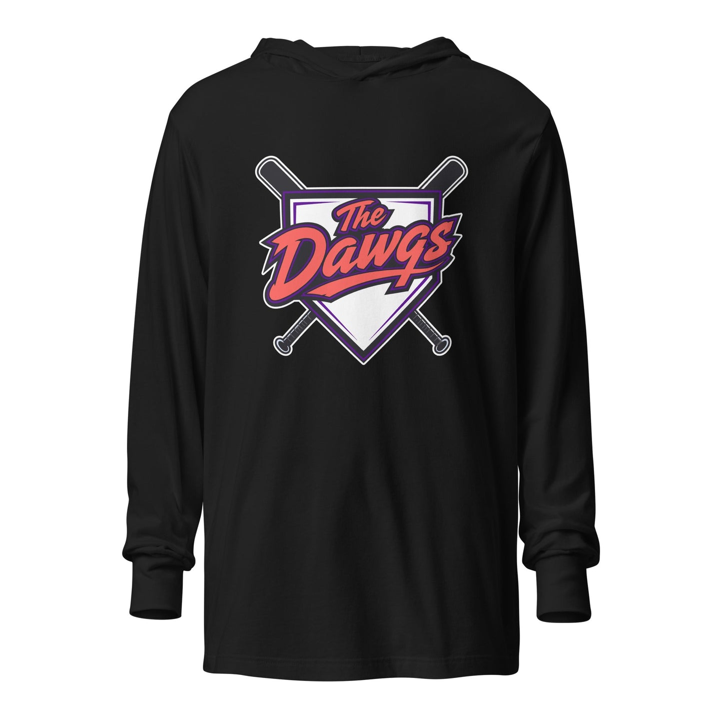 Performance | Hooded Long Sleeve T Shirt | The Dawgs | Emblem Logo