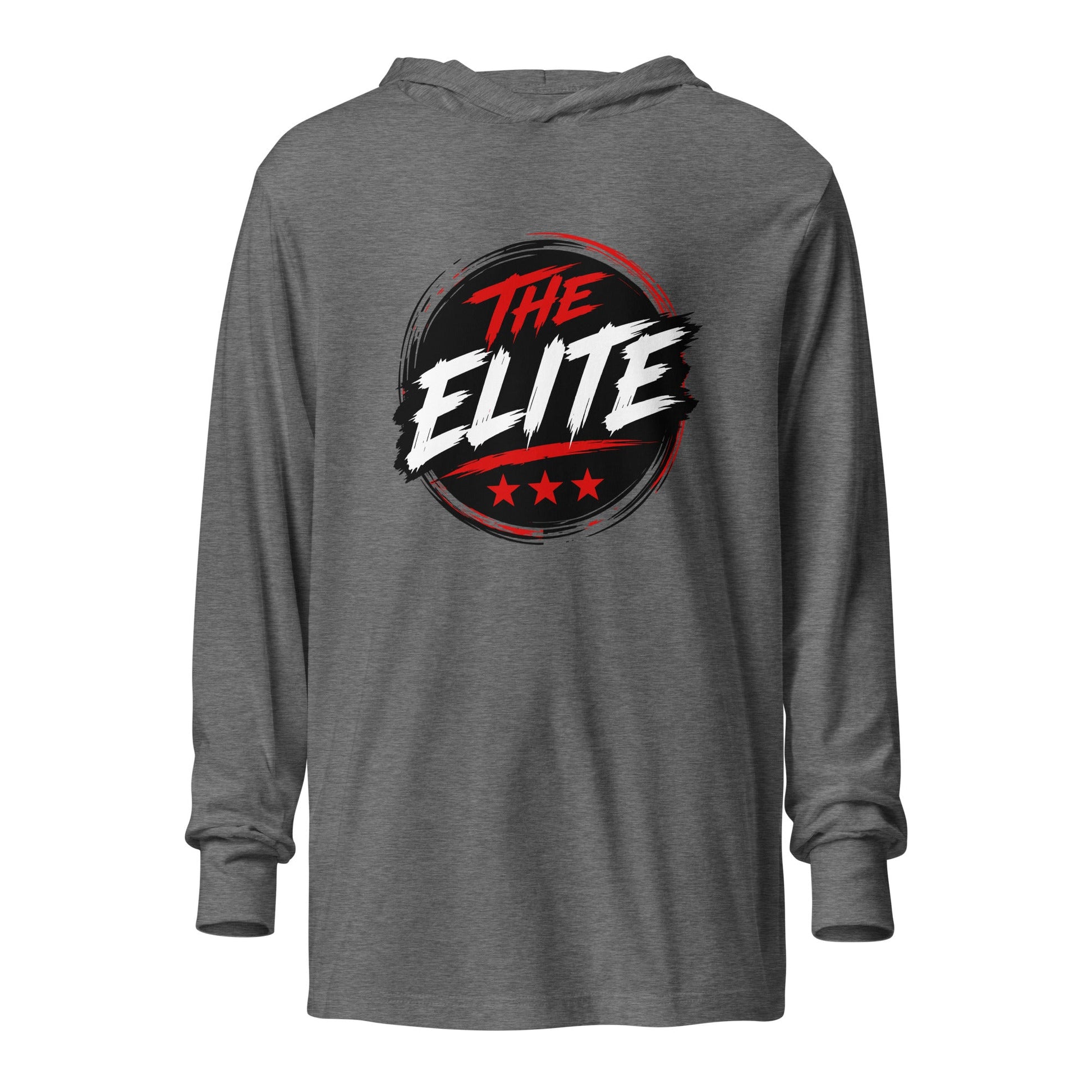 Performance | Hooded Long Sleeve T Shirt | The Elite | Badge Logo