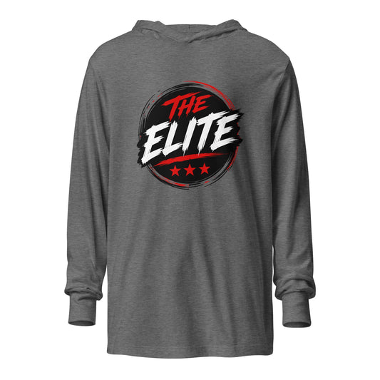 Performance | Hooded Long Sleeve T Shirt | The Elite | Badge Logo