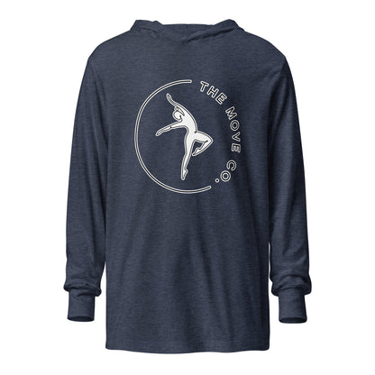 Performance | Hooded Long Sleeve T Shirt | The Move Co. | Dance Crest Logo