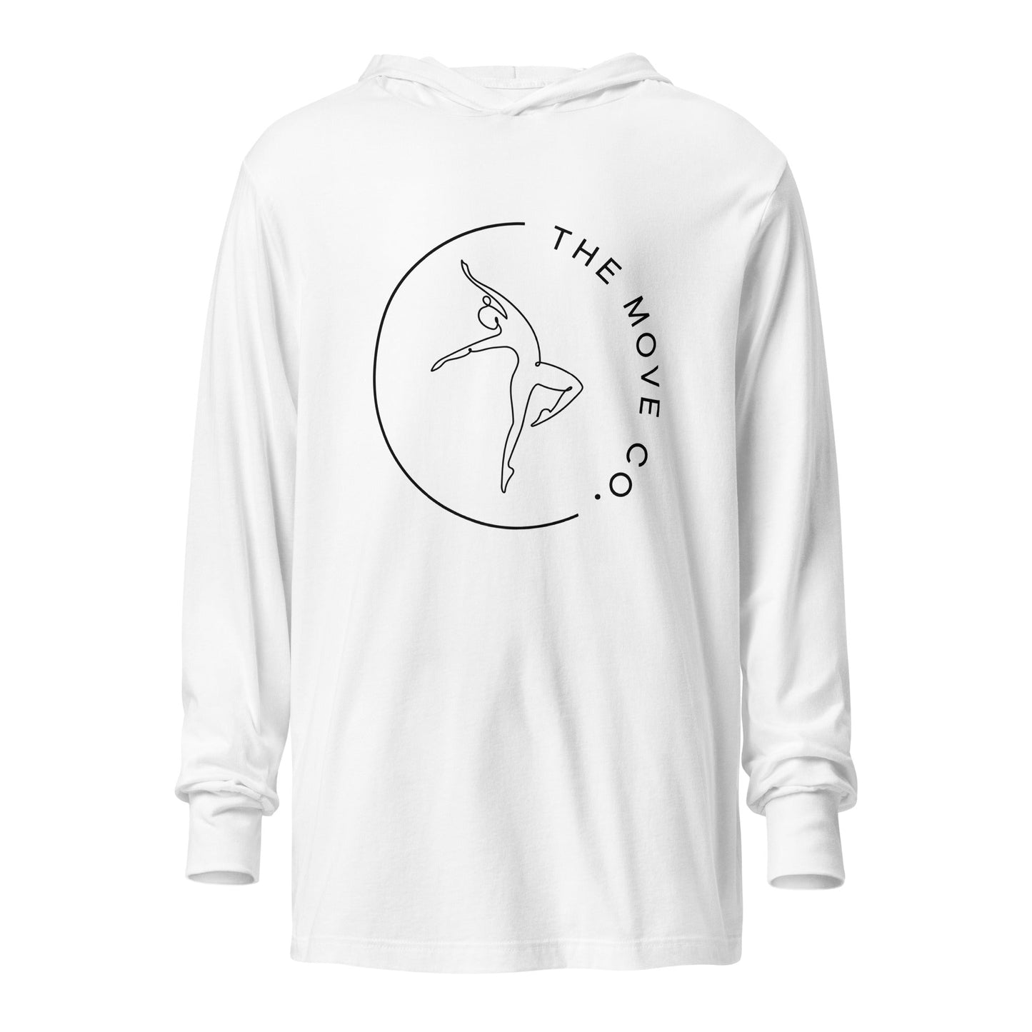 Performance | Hooded Long Sleeve T Shirt | The Move Co. | Dance Crest Logo