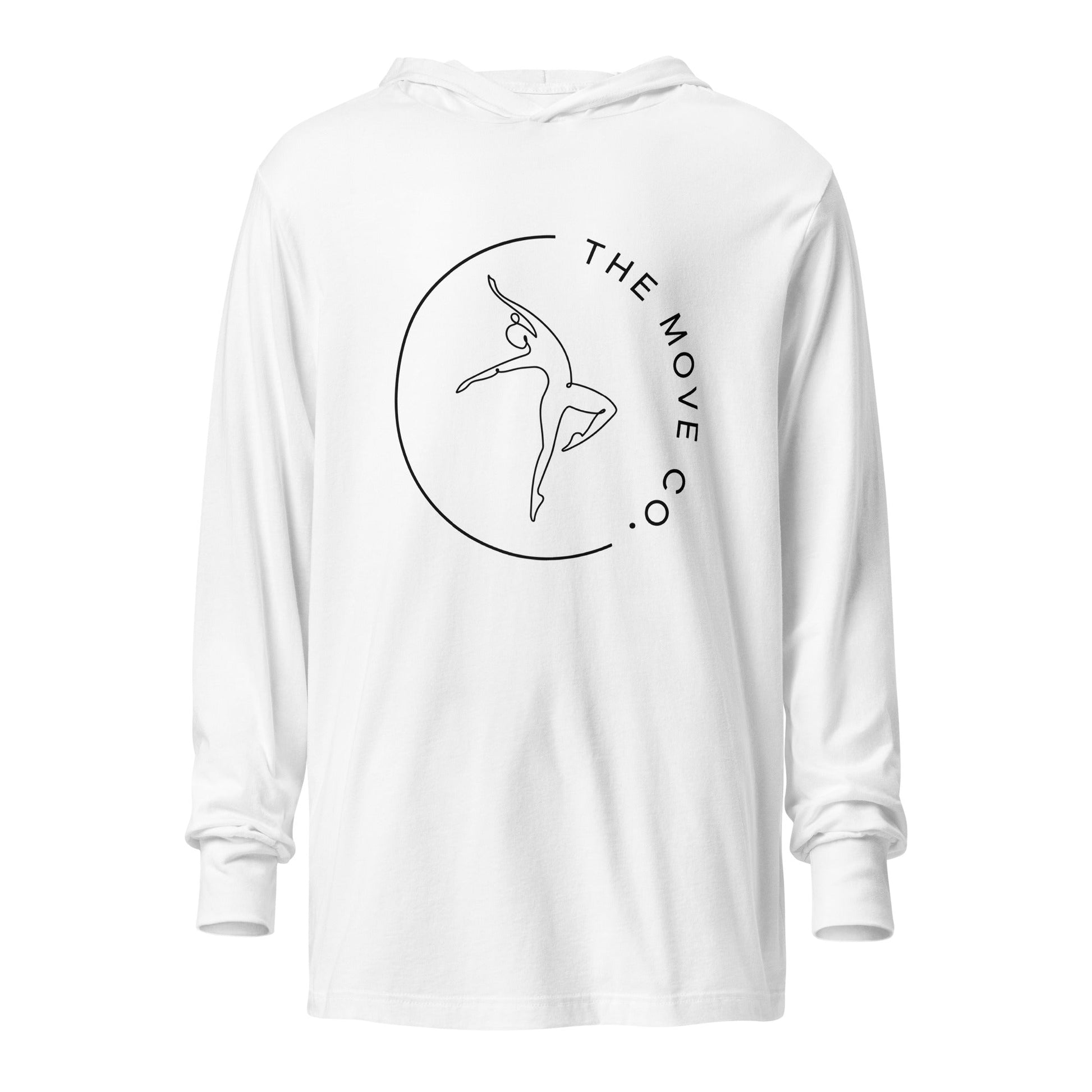 Performance | Hooded Long Sleeve T Shirt | The Move Co. | Dance Crest Logo
