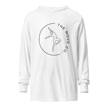 Performance | Hooded Long Sleeve T Shirt | The Move Co. | Dance Crest Logo