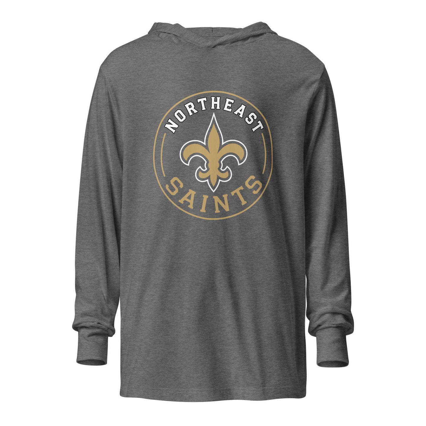 Performance | Hooded Long Sleeve T Shirt | The St Stephen Saints | Vanguard Emblem Logo