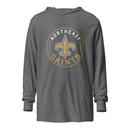 Performance | Hooded Long Sleeve T Shirt | The St Stephen Saints | Vanguard Emblem Logo