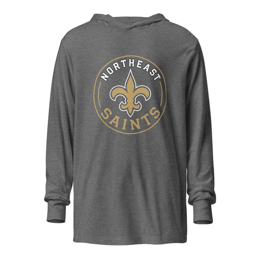 Performance | Hooded Long Sleeve T Shirt | The St Stephen Saints | Vanguard Emblem Logo