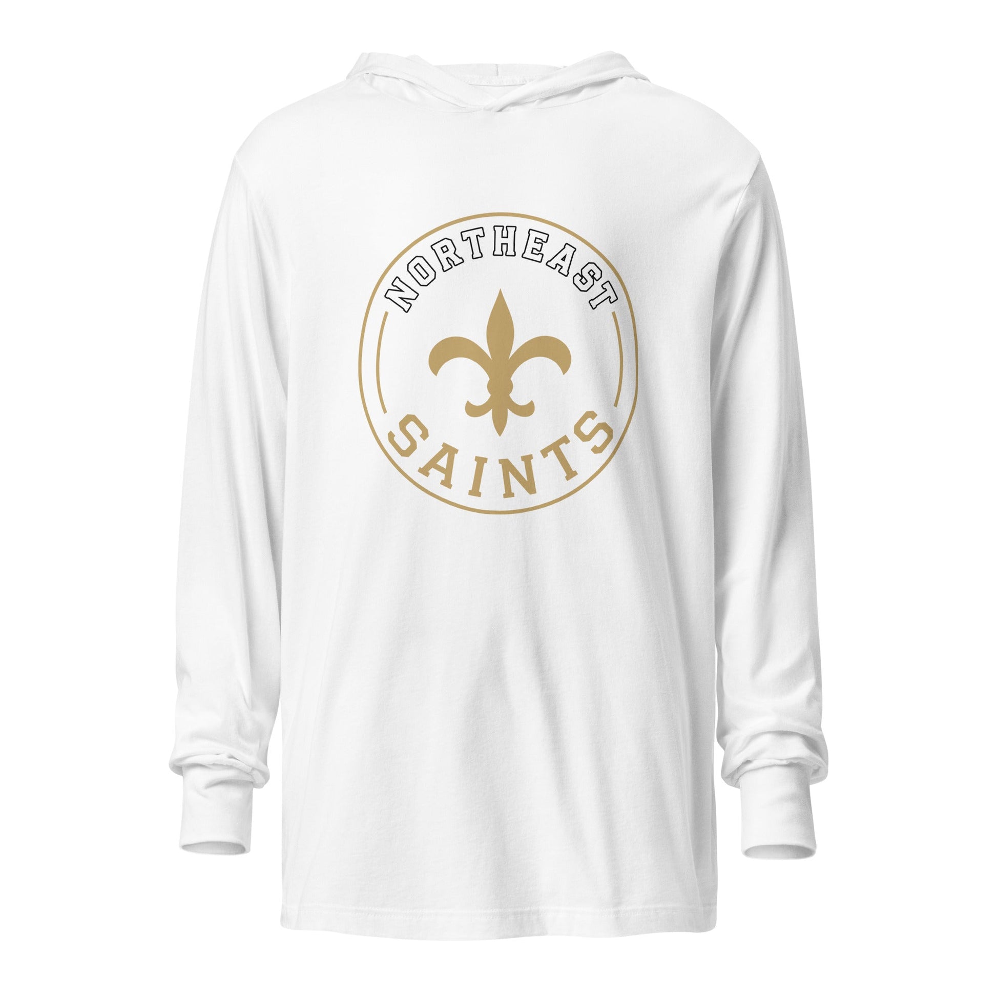 Performance | Hooded Long Sleeve T Shirt | The St Stephen Saints | Vanguard Emblem Logo