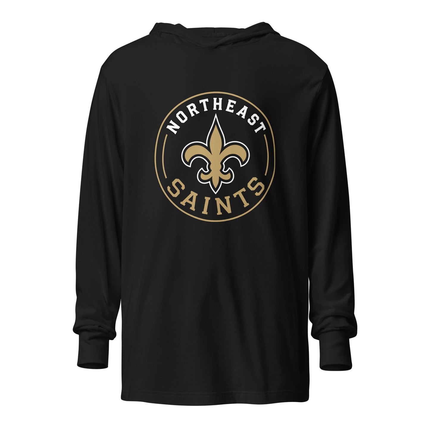 Performance | Hooded Long Sleeve T Shirt | The St Stephen Saints | Vanguard Emblem Logo