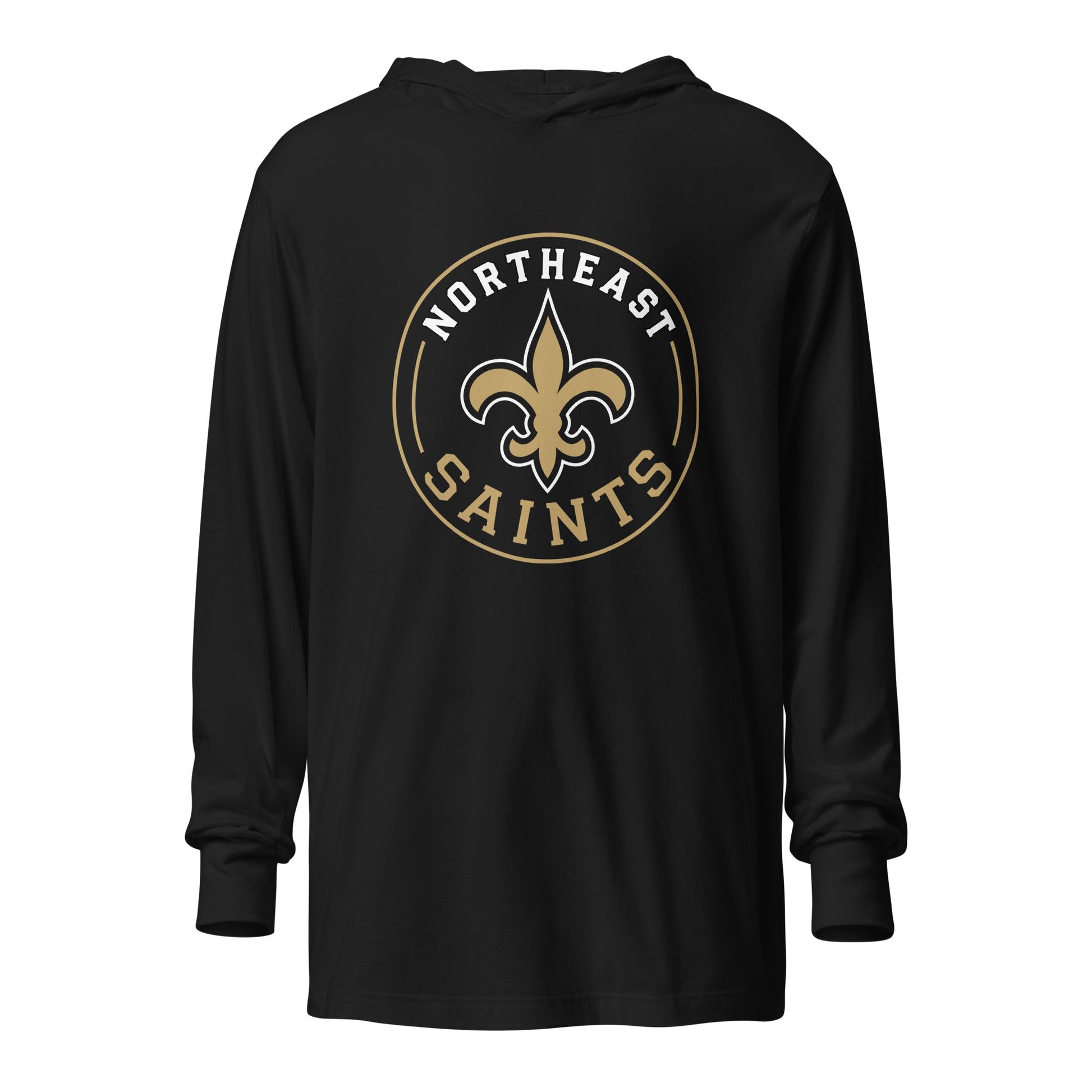 Performance | Hooded Long Sleeve T Shirt | The St Stephen Saints | Vanguard Emblem Logo