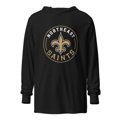 Performance | Hooded Long Sleeve T Shirt | The St Stephen Saints | Vanguard Emblem Logo
