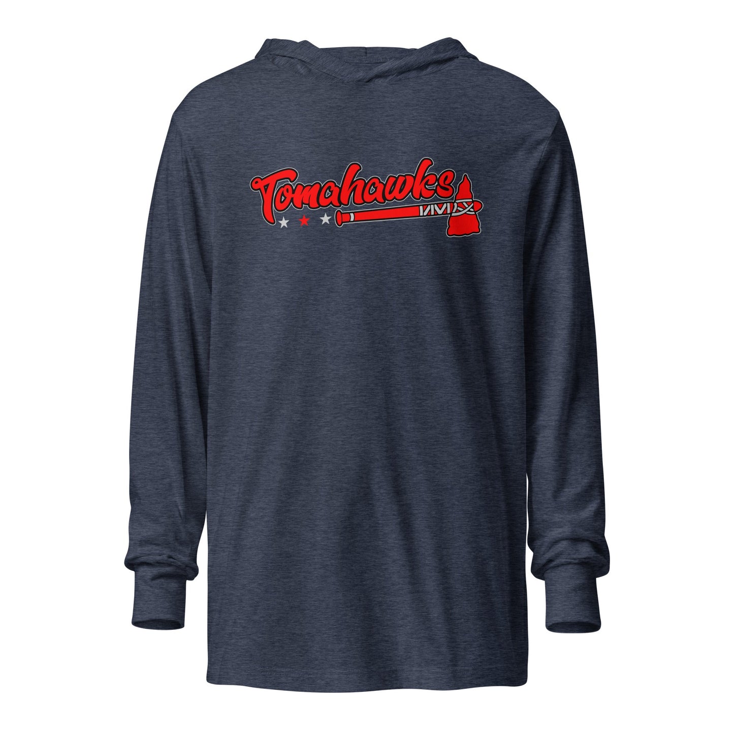 Performance | Hooded Long Sleeve T Shirt | Tomahawks | Crest Logo