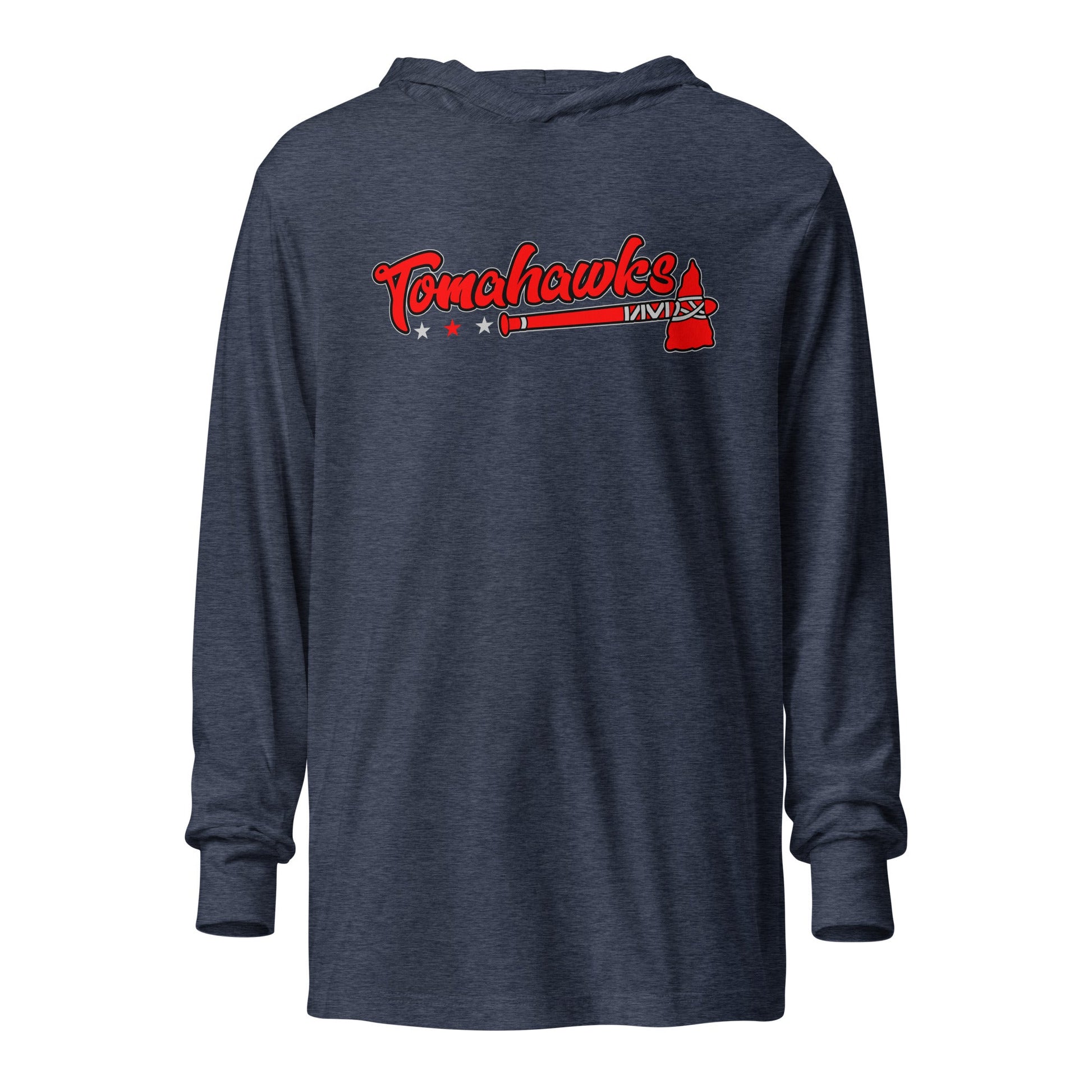 Performance | Hooded Long Sleeve T Shirt | Tomahawks | Crest Logo