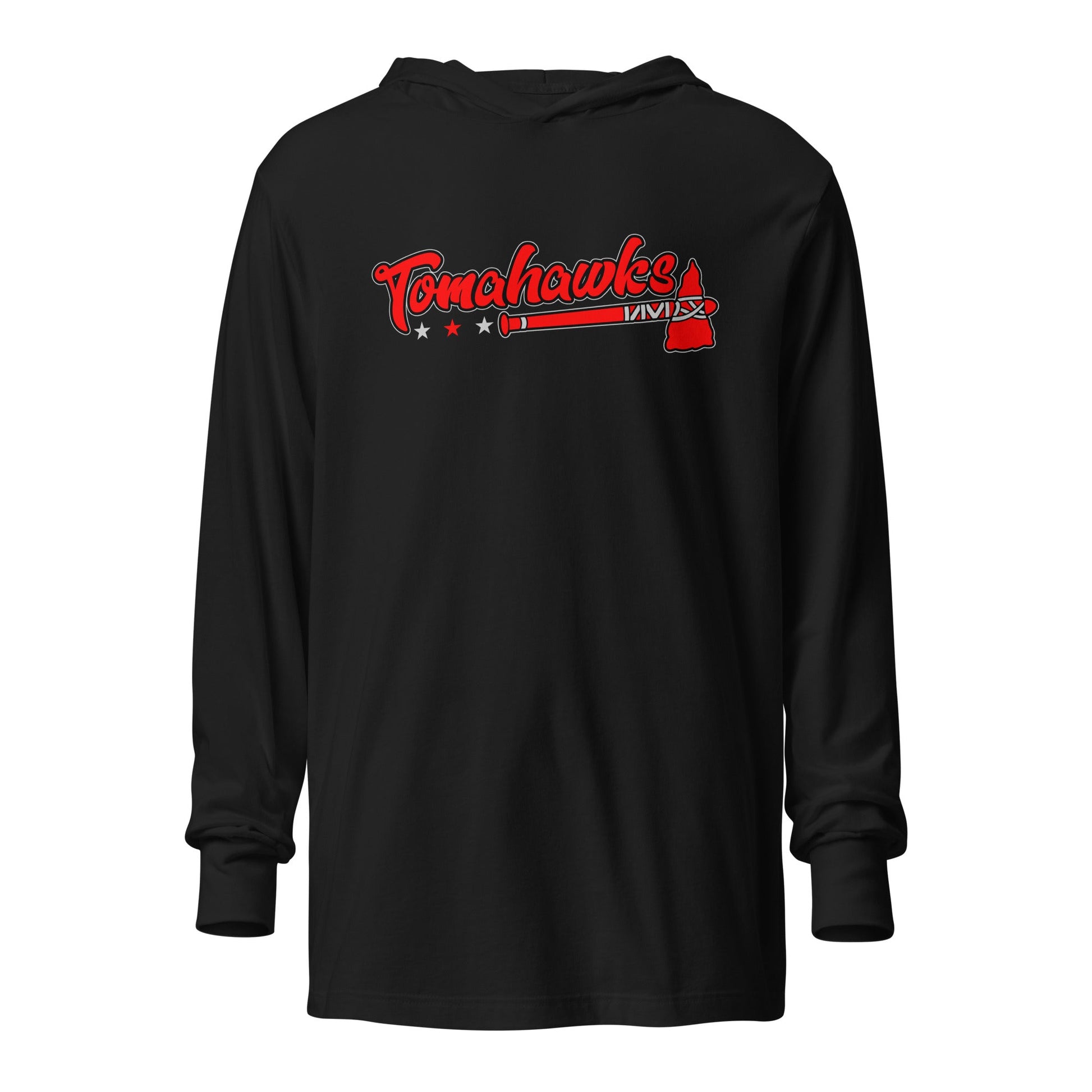 Performance | Hooded Long Sleeve T Shirt | Tomahawks | Crest Logo