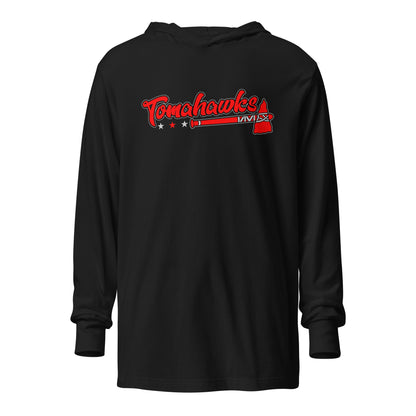 Performance | Hooded Long Sleeve T Shirt | Tomahawks | Crest Logo