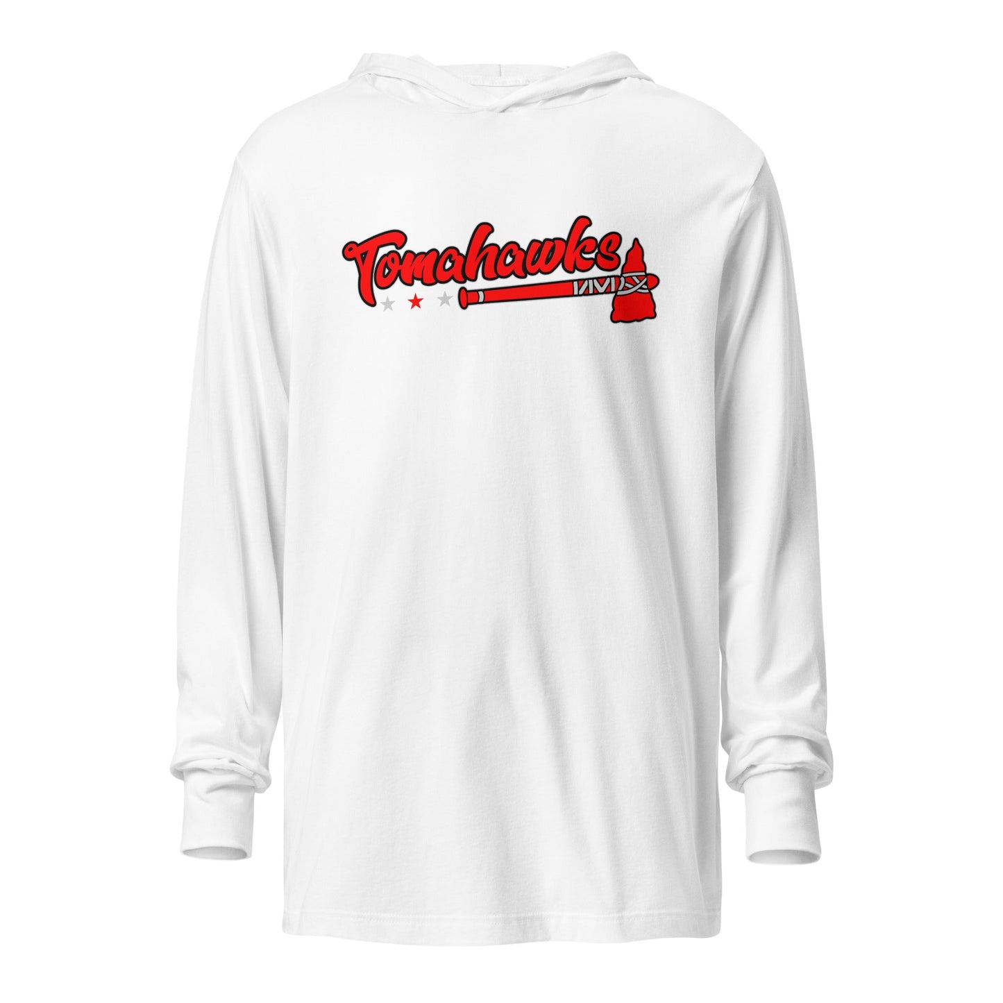 Performance | Hooded Long Sleeve T Shirt | Tomahawks | Crest Logo