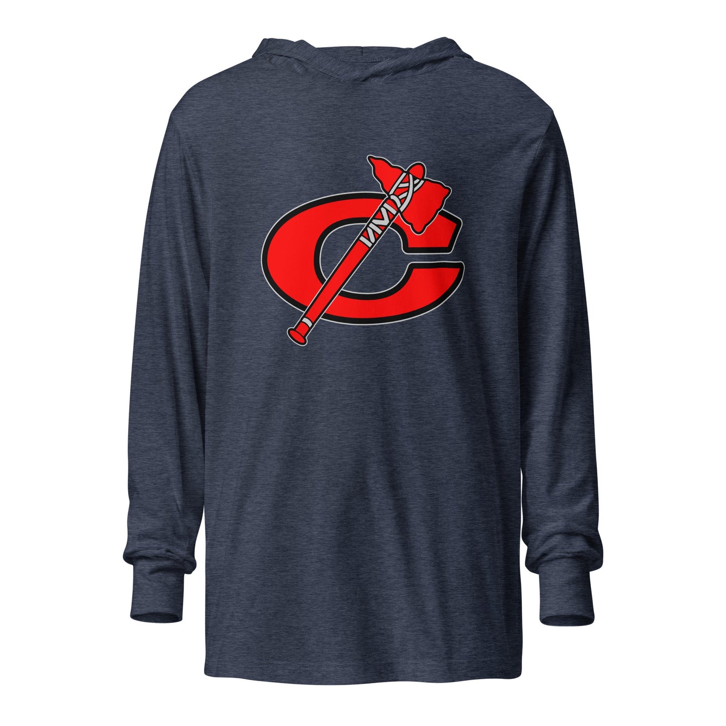 Performance | Hooded Long Sleeve T Shirt | Tomahawks | Emblem Logo