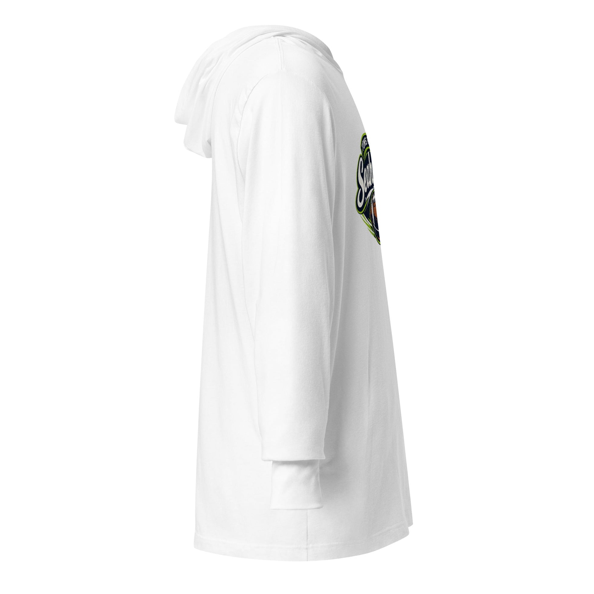 Performance | Hooded Long Sleeve T Shirt | Toms River Seahawks | Football Emblem Logo