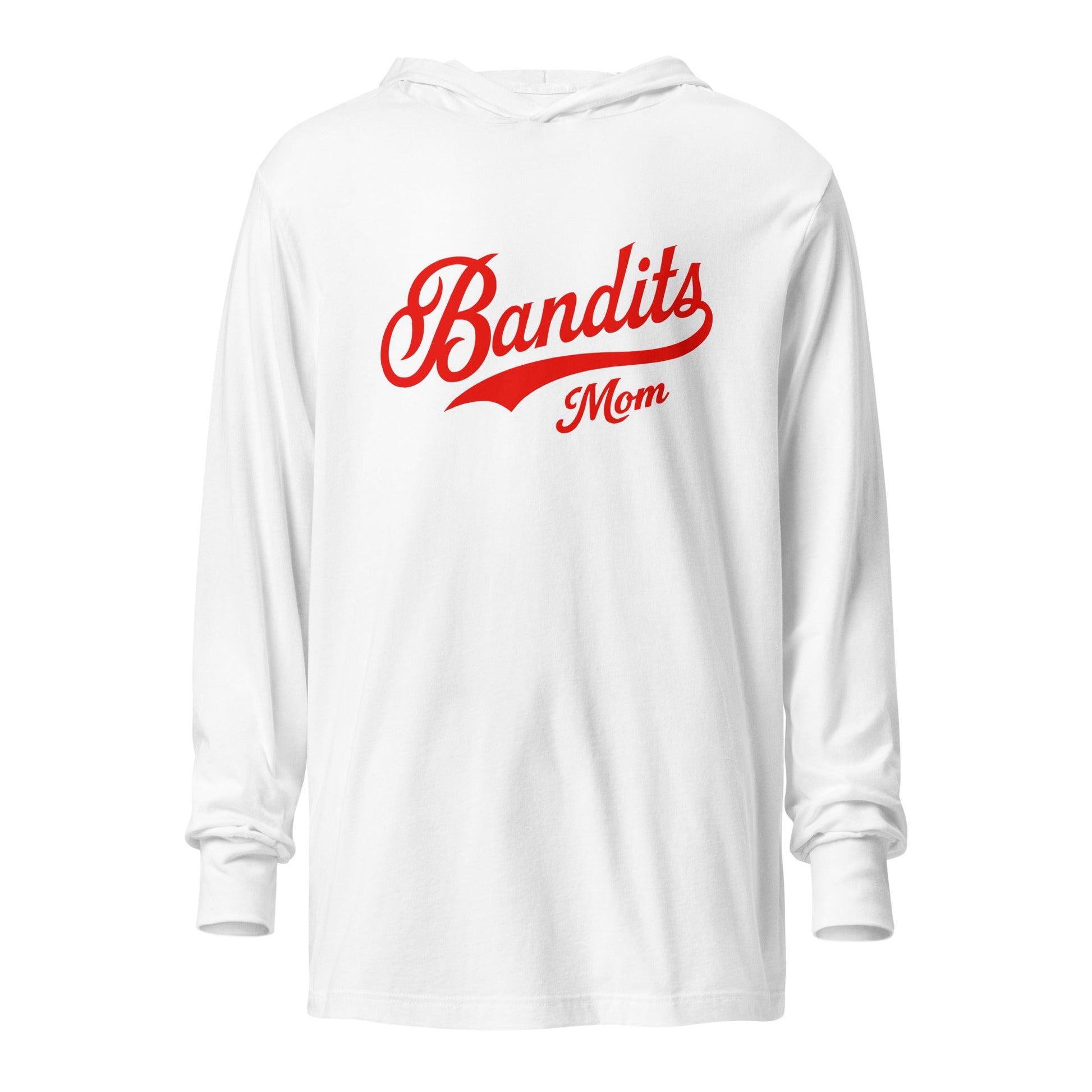 Performance | Hooded Long Sleeve T Shirt | Tri - City Baseball | Bandits Mom Logo
