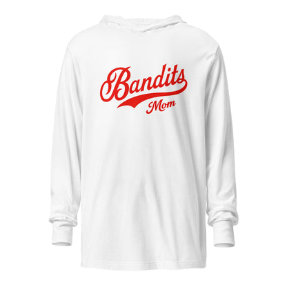 Performance | Hooded Long Sleeve T Shirt | Tri - City Baseball | Bandits Mom Logo