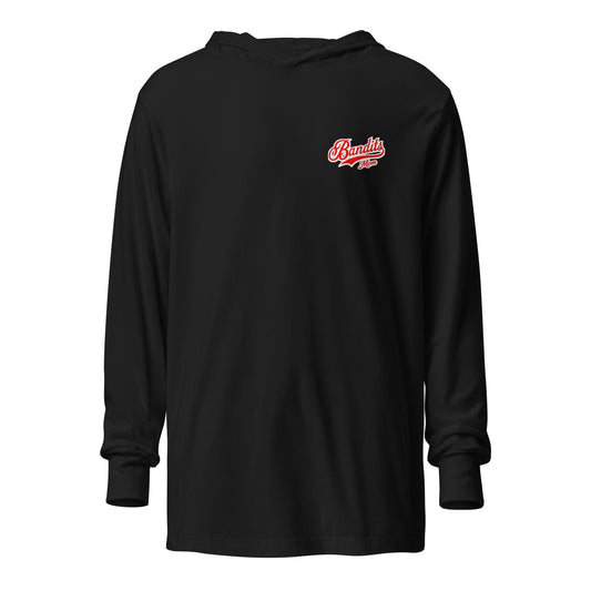 Performance | Hooded Long Sleeve T Shirt | Tri - City Baseball | Icon Logo
