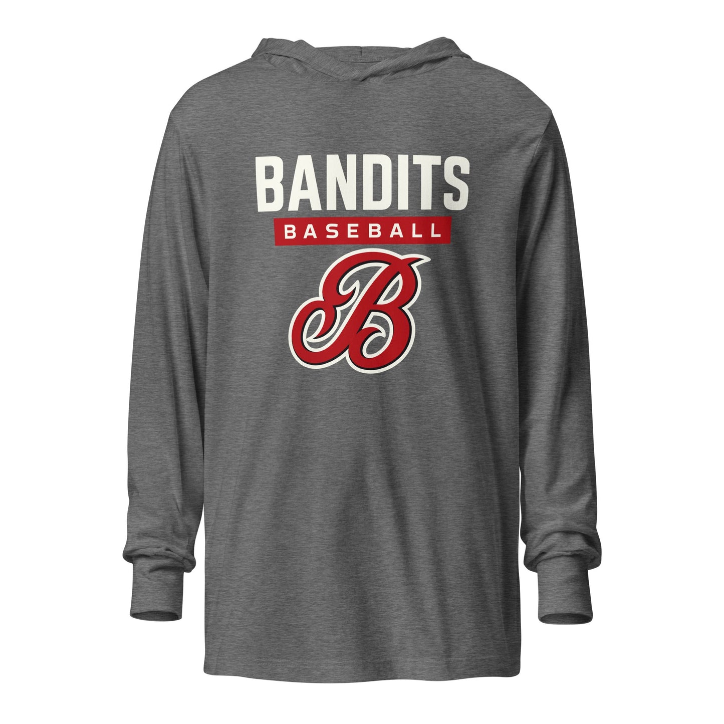 Performance | Hooded Long Sleeve T Shirt | Tri - City Baseball | Varsity Script Logo
