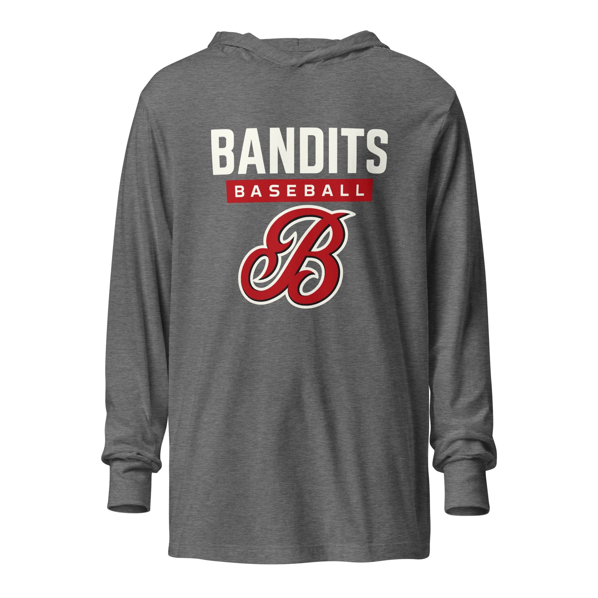 Performance | Hooded Long Sleeve T Shirt | Tri - City Baseball | Varsity Script Logo