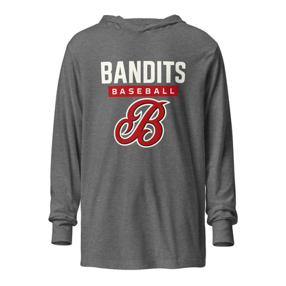 Performance | Hooded Long Sleeve T Shirt | Tri - City Baseball | Varsity Script Logo