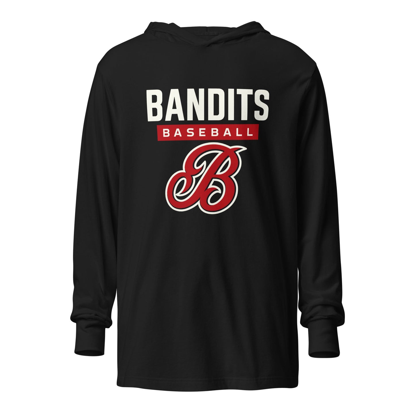 Performance | Hooded Long Sleeve T Shirt | Tri - City Baseball | Varsity Script Logo