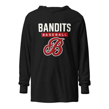 Performance | Hooded Long Sleeve T Shirt | Tri - City Baseball | Varsity Script Logo