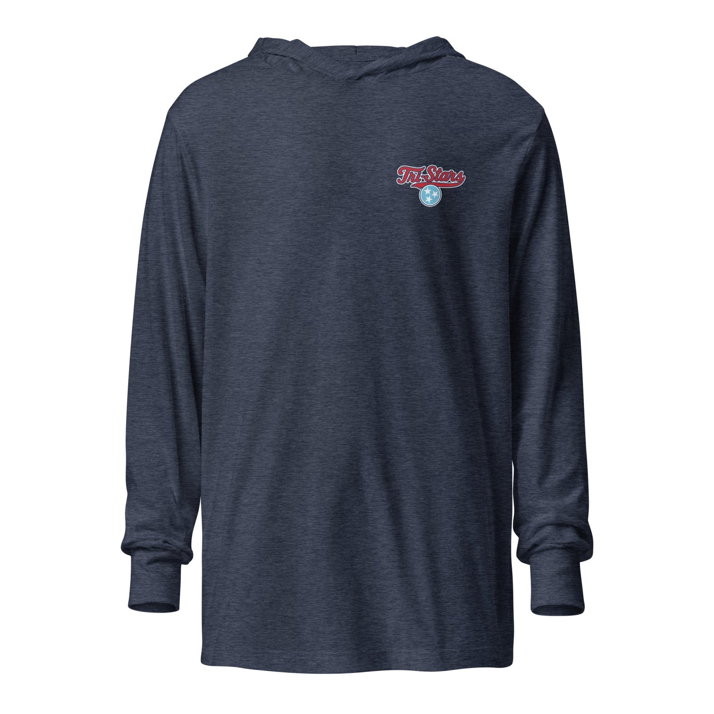 Performance | Hooded Long Sleeve T Shirt | Tri - Stars | 3 Stars Light Logo