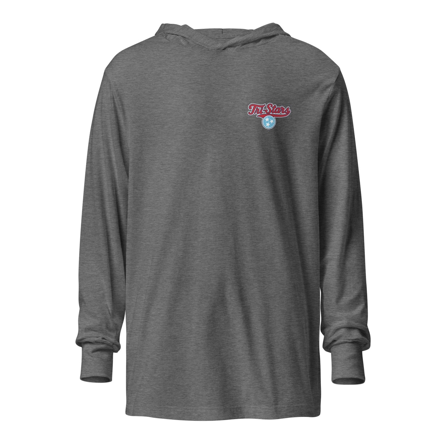 Performance | Hooded Long Sleeve T Shirt | Tri - Stars | 3 Stars Light Logo