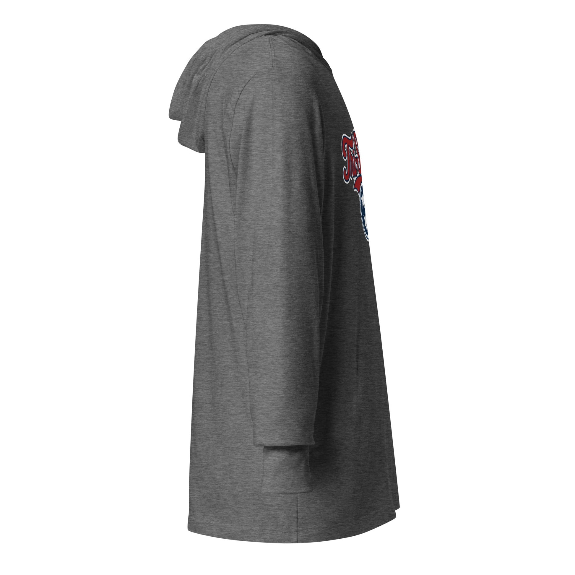 Performance | Hooded Long Sleeve T Shirt | Tri - Stars | 3 Stars Logo