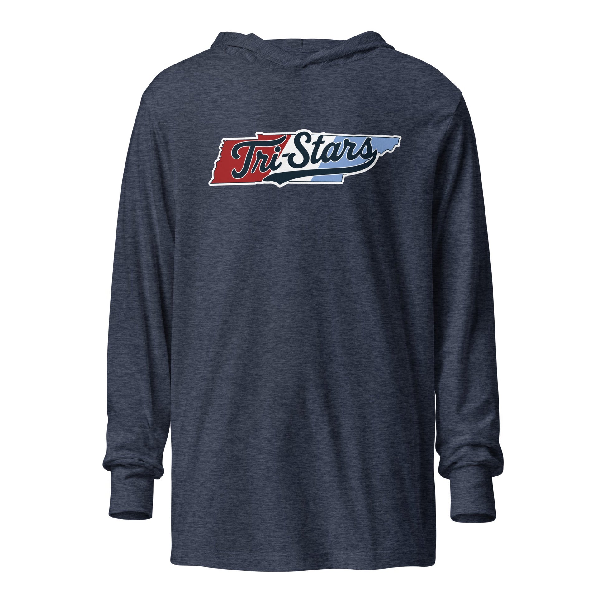 Performance | Hooded Long Sleeve T Shirt | Tri - Stars | TN Logo