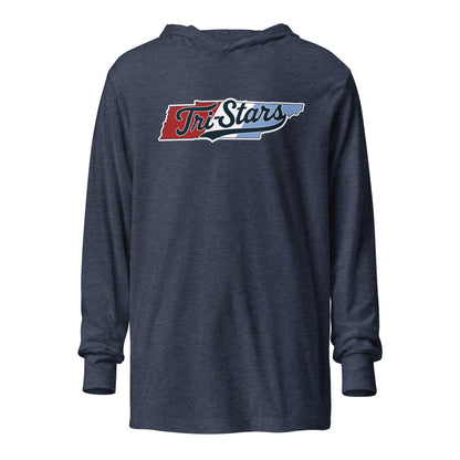 Performance | Hooded Long Sleeve T Shirt | Tri - Stars | TN Logo