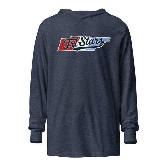 Performance | Hooded Long Sleeve T Shirt | Tri - Stars | TN Logo