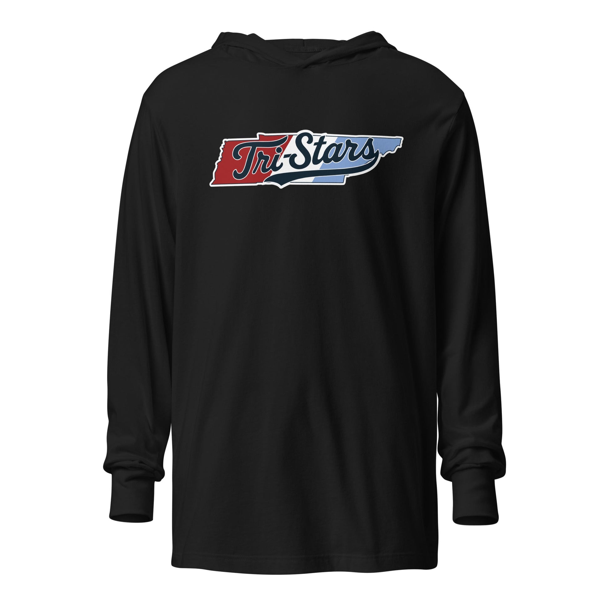 Performance | Hooded Long Sleeve T Shirt | Tri - Stars | TN Logo