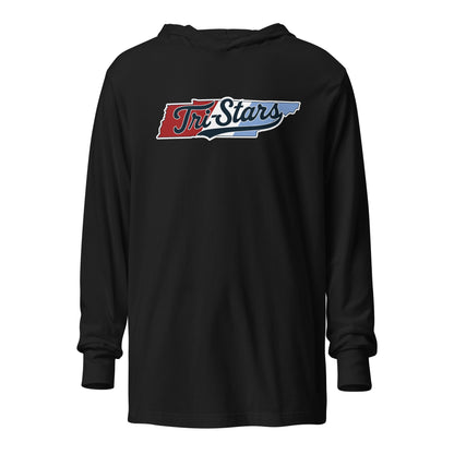 Performance | Hooded Long Sleeve T Shirt | Tri - Stars | TN Logo
