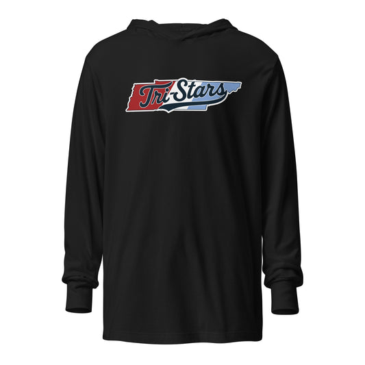 Performance | Hooded Long Sleeve T Shirt | Tri - Stars | TN Logo