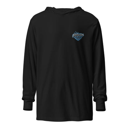 Performance | Hooded Long Sleeve T Shirt | Triad Troublemakers | Crest Logo