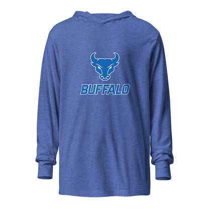Performance | Hooded Long Sleeve T Shirt | UB Womens Club Basketball | Vanguard Buffalo Crest Logo