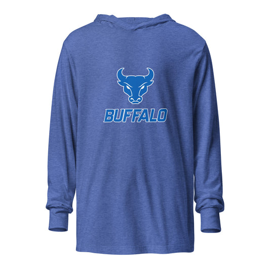 Performance | Hooded Long Sleeve T Shirt | UB Womens Club Basketball | Vanguard Buffalo Crest Logo