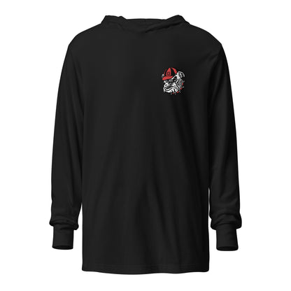 Performance | Hooded Long Sleeve T Shirt | UGA Club Lacrosse | Mascot Logo
