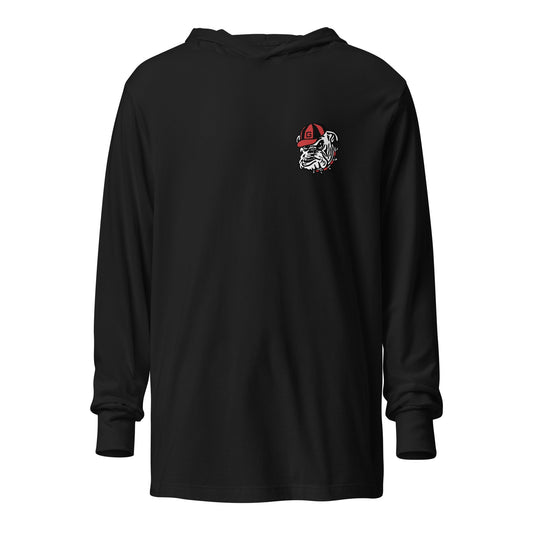 Performance | Hooded Long Sleeve T Shirt | UGA Club Lacrosse | Mascot Logo
