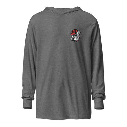Performance | Hooded Long Sleeve T Shirt | UGA Club Lacrosse | Mascot Logo
