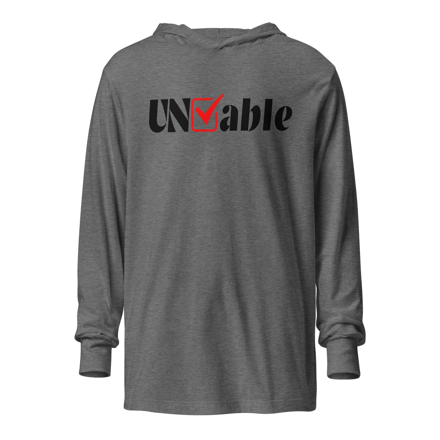 Performance | Hooded Long Sleeve T Shirt | Uncheckable | UNCHKABL Logo