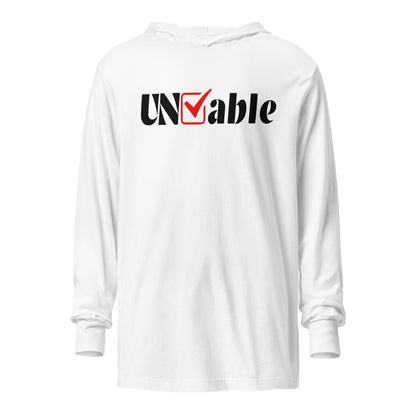 Performance | Hooded Long Sleeve T Shirt | Uncheckable | UNCHKABL Logo