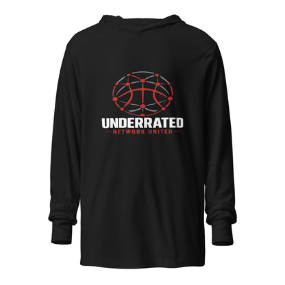 Performance | Hooded Long Sleeve T Shirt | Underrated Network United – Team Store | Alt Logo